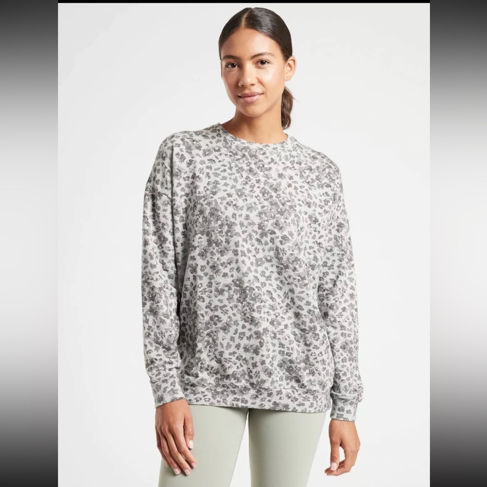 Athleta Studio to Street Splatter Sweatshirt